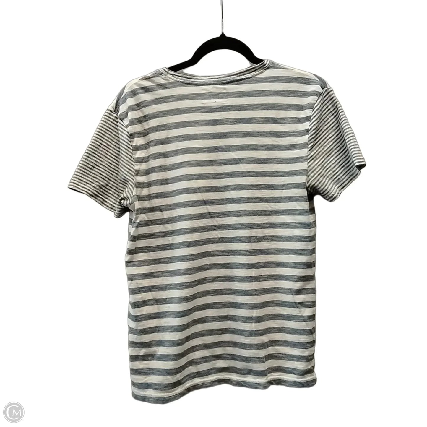 Top Short Sleeve By Converse In Striped Pattern, Size: S