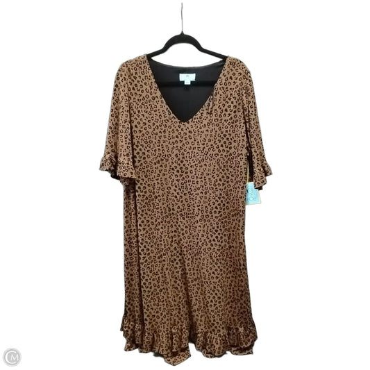 Dress Casual Midi By Cece In Animal Print, Size: 2x