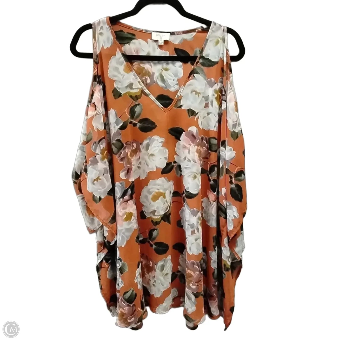 Blouse Long Sleeve By Umgee In Floral Print, Size: Xl