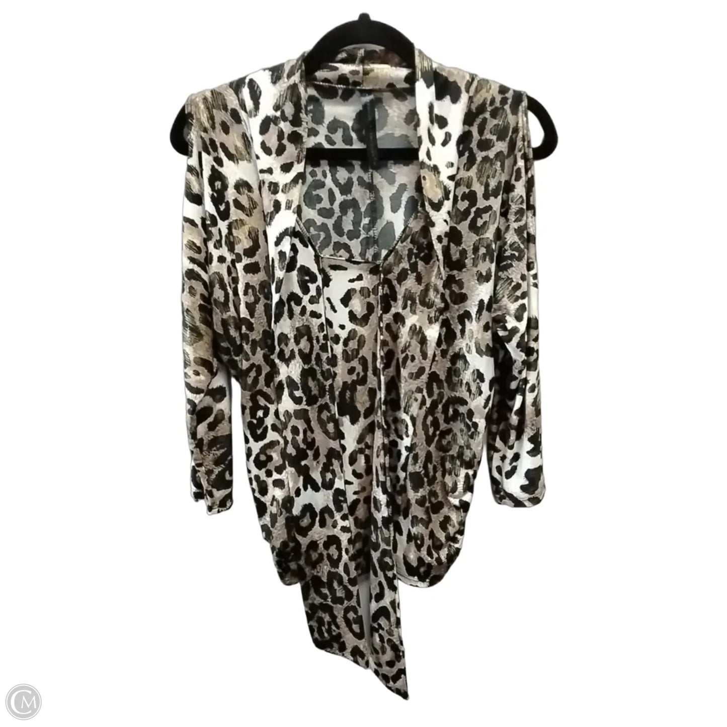Blouse Long Sleeve By Isabella Rodriguez In Animal Print, Size: S