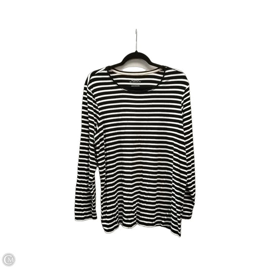 Top Long Sleeve By Chicos In Striped Pattern, Size: Xl
