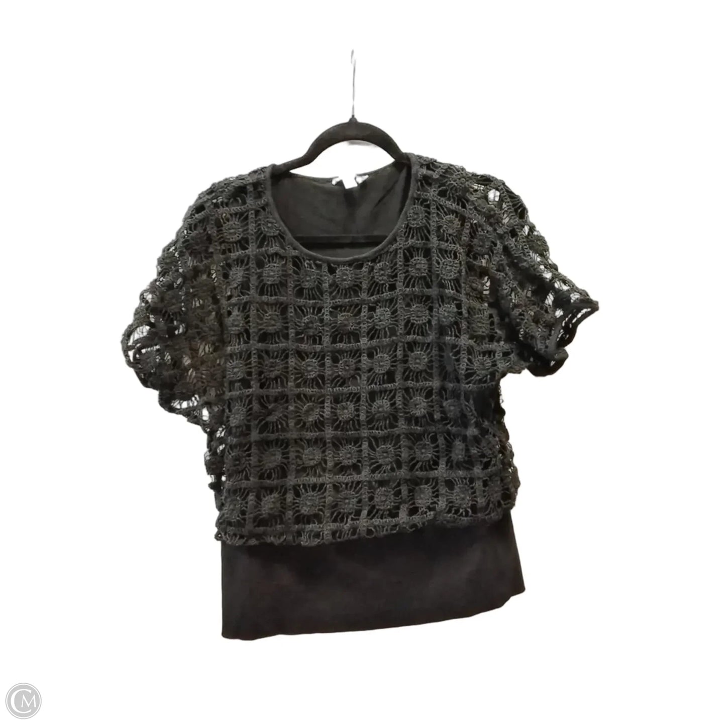 Top Short Sleeve By Chicos In Black, Size: M