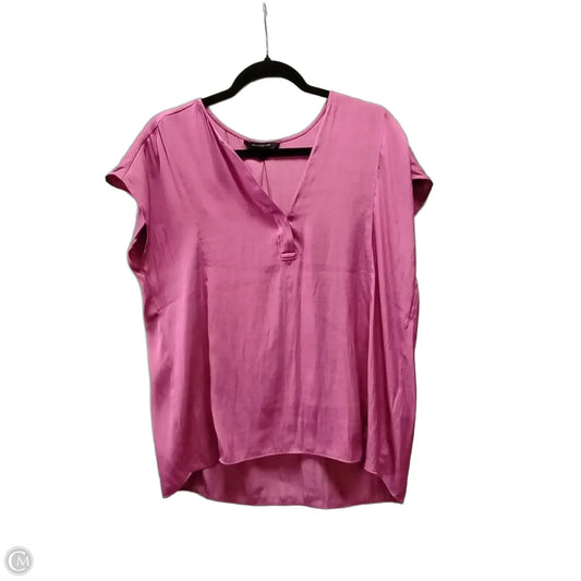 Blouse Short Sleeve By Banana Republic In Purple, Size: L