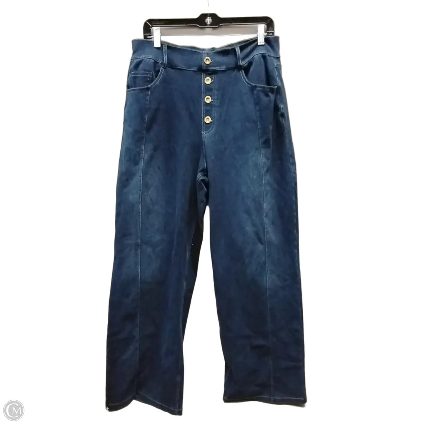 Jeans Straight By Clothes Mentor In Blue Denim, Size: 12