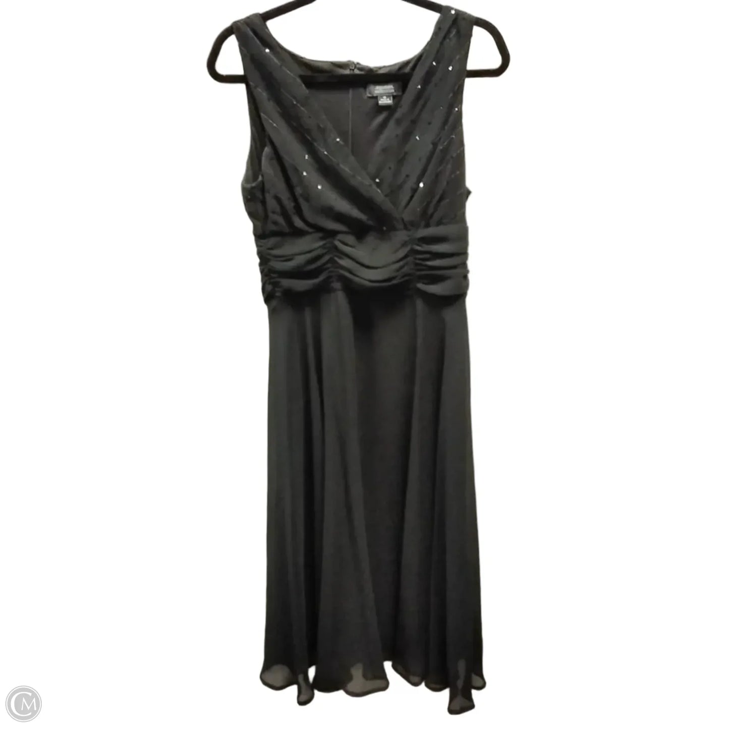 Dress Party Midi By Dressbarn In Black, Size: 10