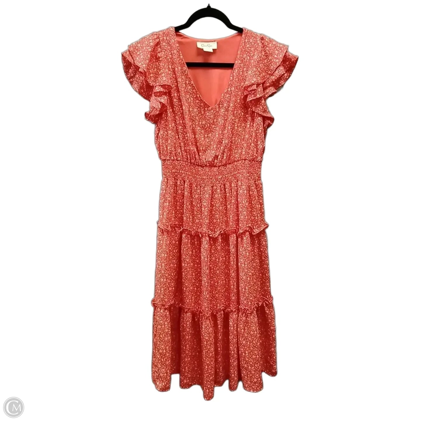 Dress Casual Midi By Jessica Simpson In Orange, Size: M