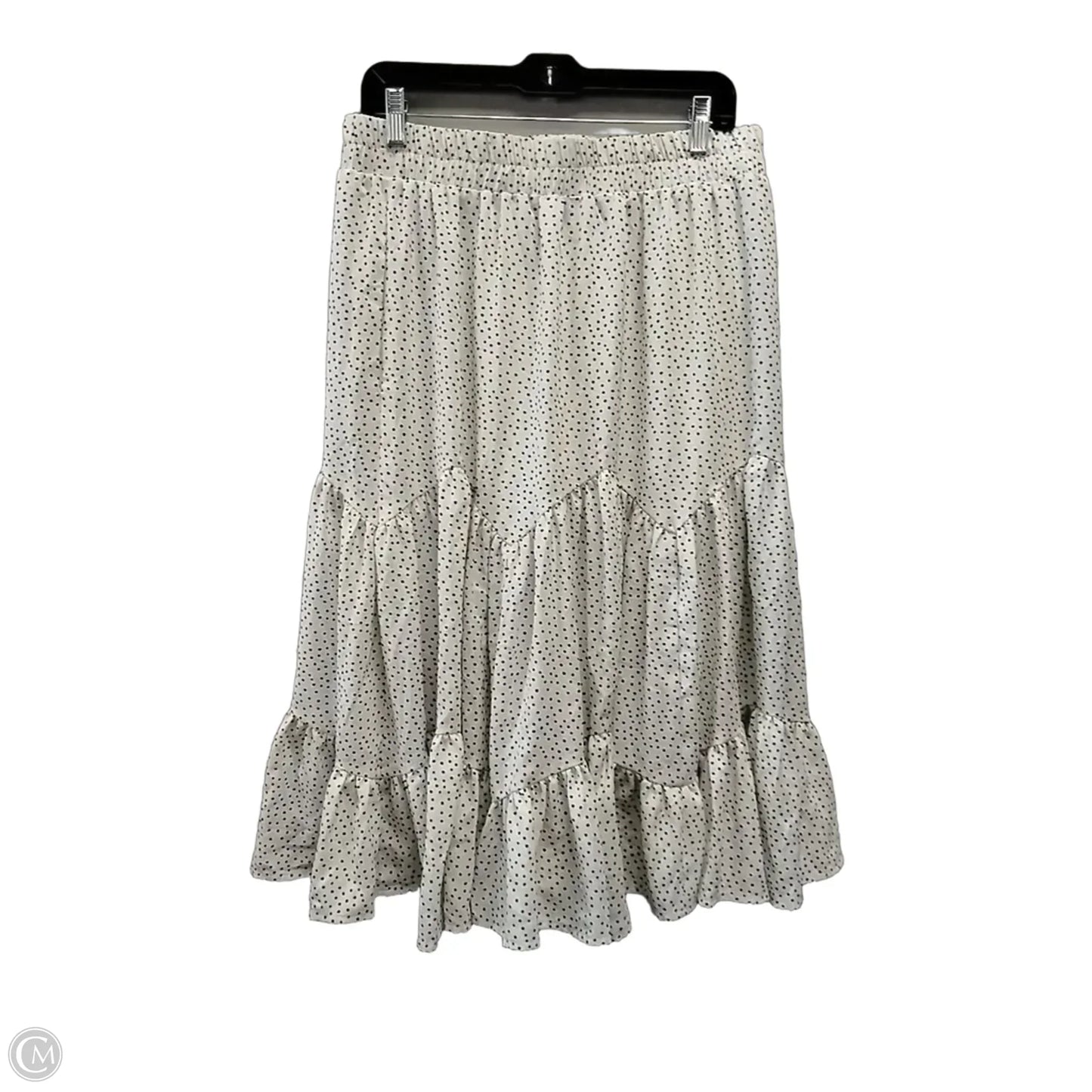 Skirt Maxi By Versona In Polkadot Pattern, Size: L