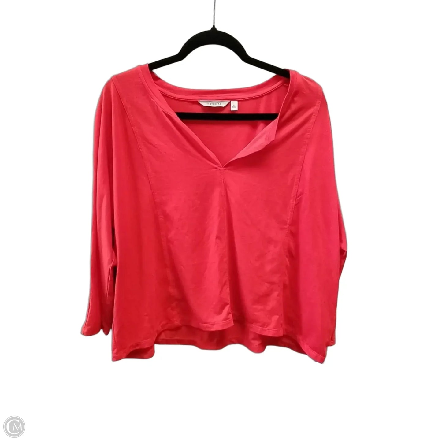 Top Long Sleeve By Athleta In Red, Size: Xl