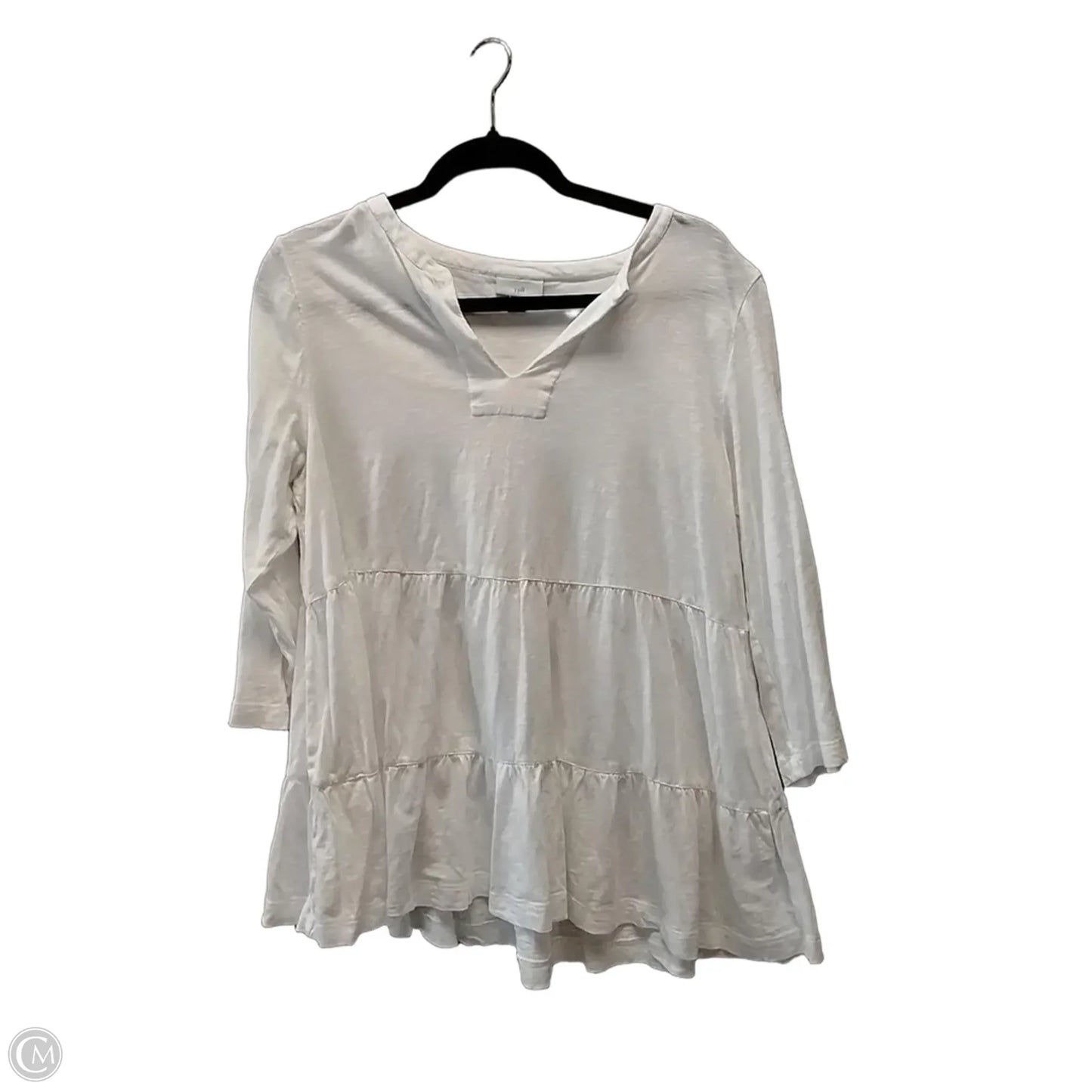 Top Long Sleeve By J. Jill In White, Size: M