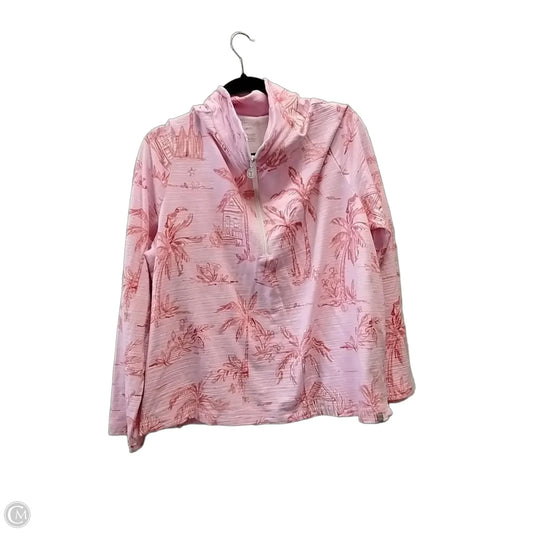 Athletic Jacket By Talbots In Pink, Size: 1x