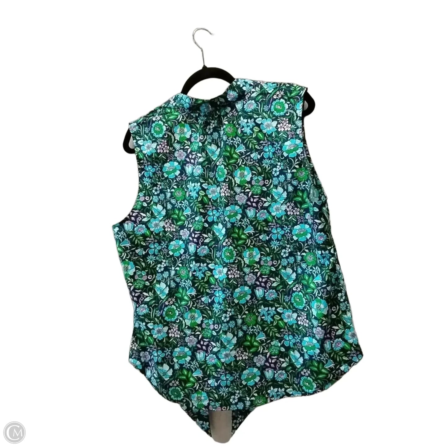 Blouse Sleeveless By Talbots In Floral Print, Size: Xl