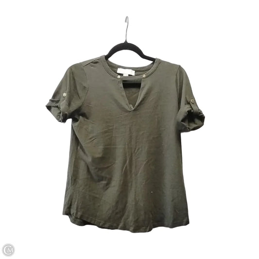 Top Short Sleeve By Michael By Michael Kors In Green, Size: M