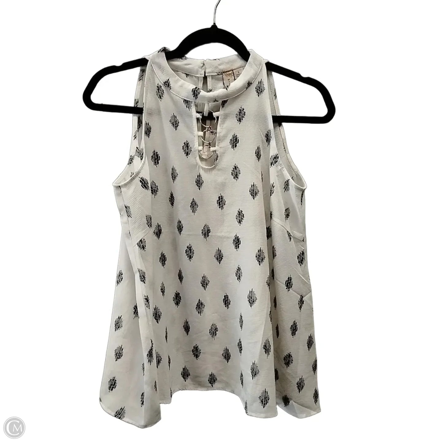 Blouse Sleeveless By Misia In White, Size: S