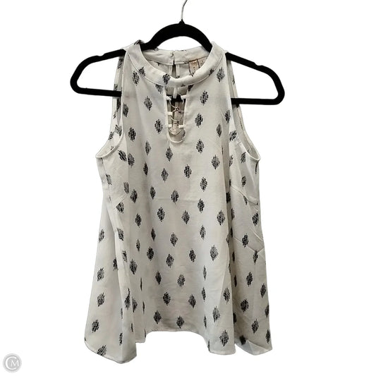 Blouse Sleeveless By Misia In White, Size: S