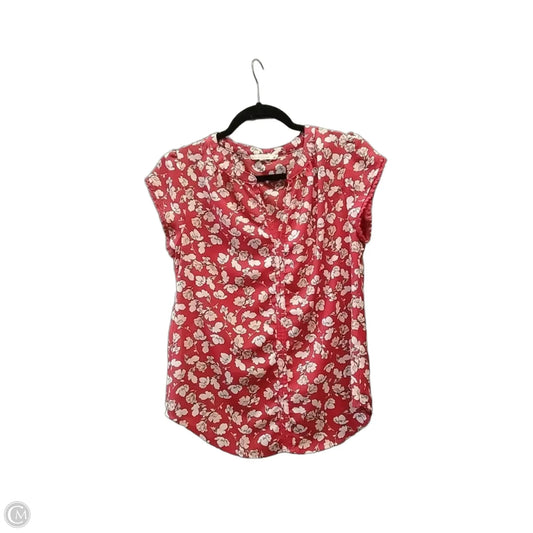 Blouse Short Sleeve By Clothes Mentor In Red, Size: Xs