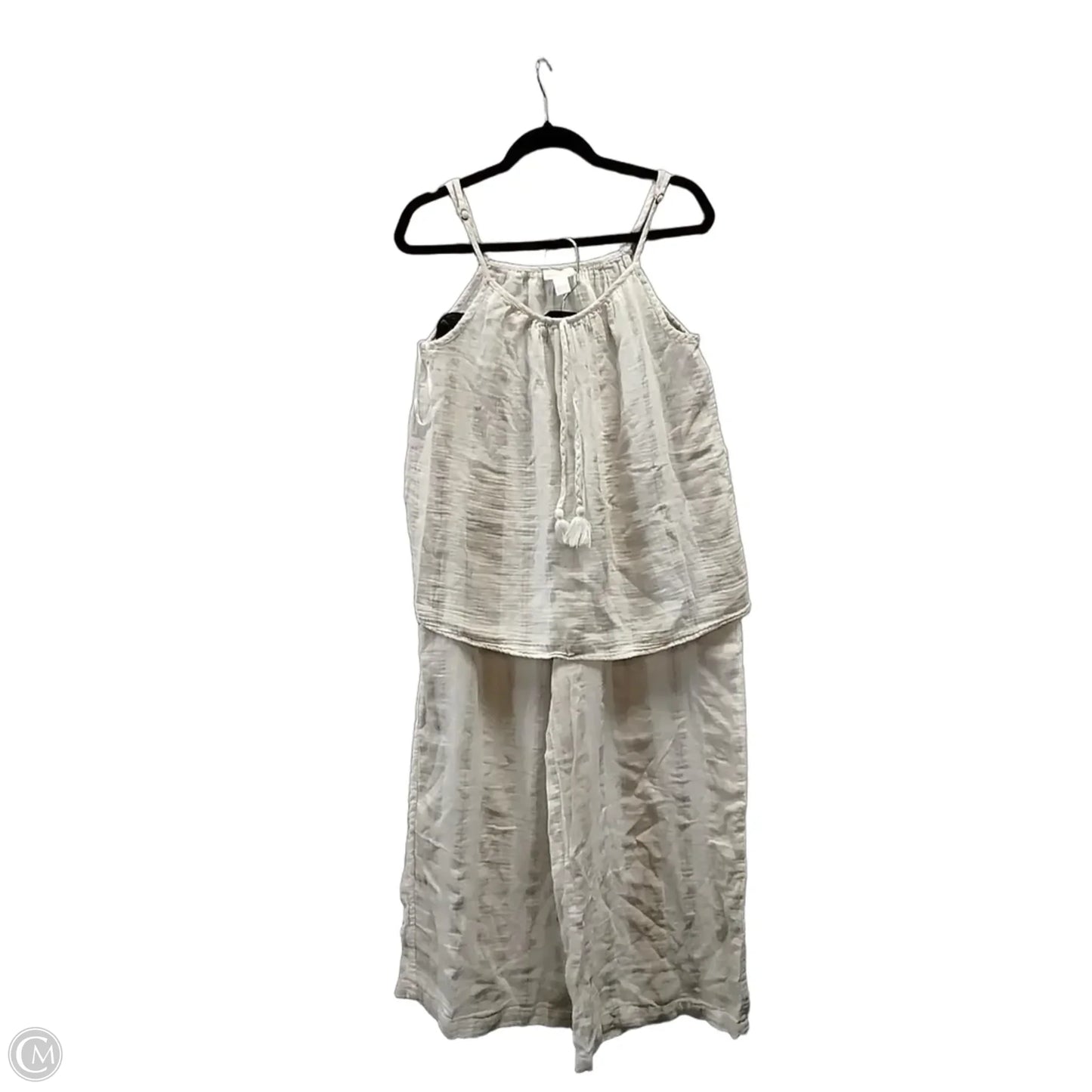 Lounge Set Pants By Japna In Striped Pattern, Size: L
