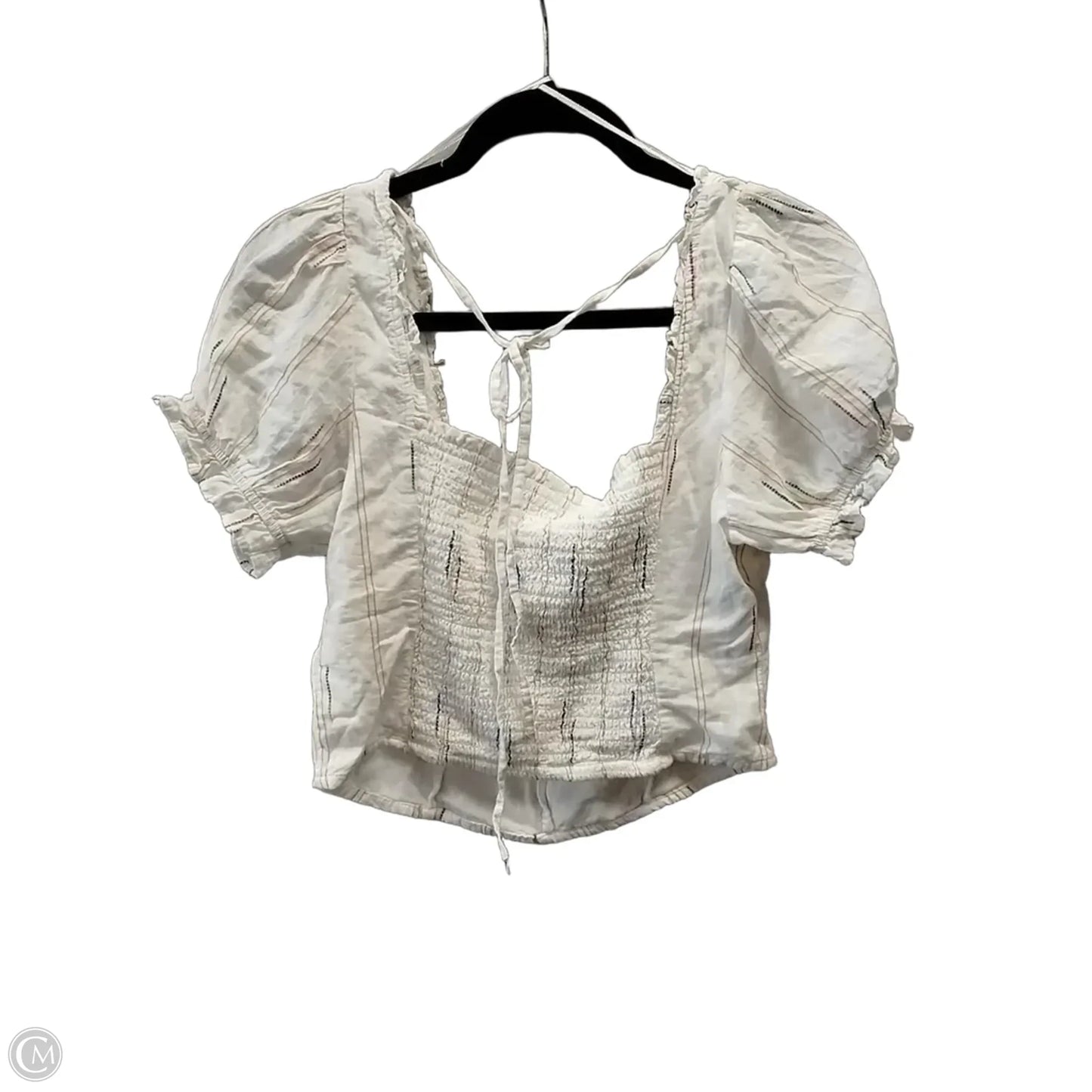 Top Short Sleeve By Free People In White, Size: M