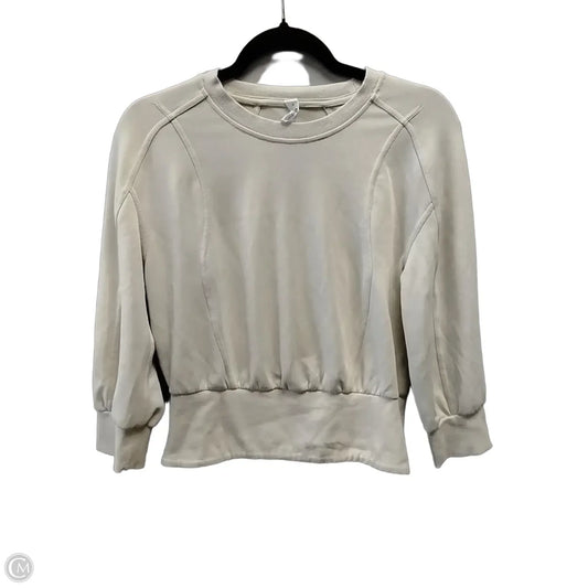 Athletic Sweatshirt Collar By Lululemon In Beige, Size: 6