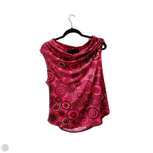 Blouse Sleeveless By International Concepts In Red, Size: Xl