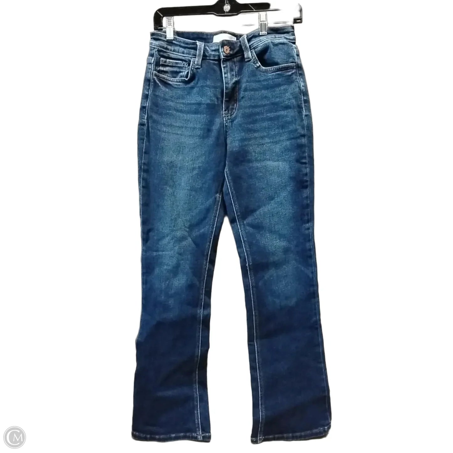 Jeans Flared By Vervet In Blue Denim, Size: 28