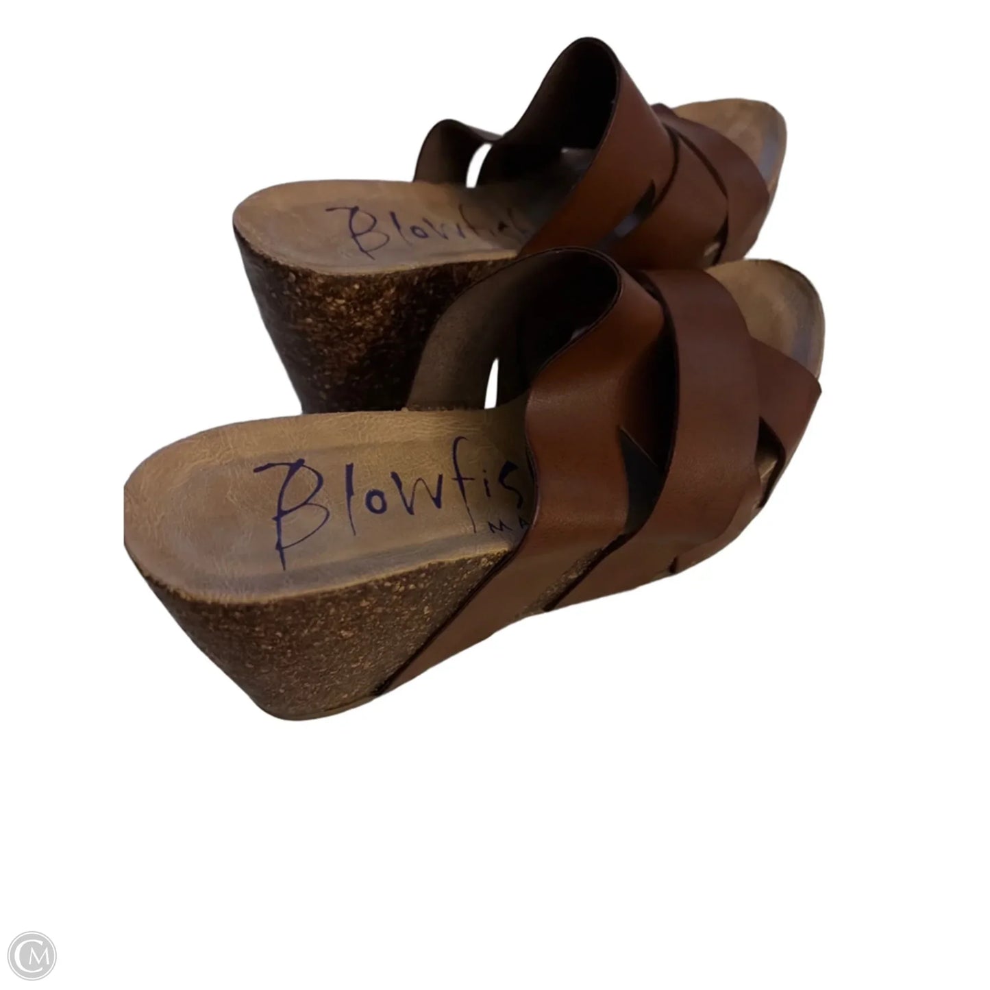 Shoes Heels Wedge By Blowfish In Brown, Size: 8