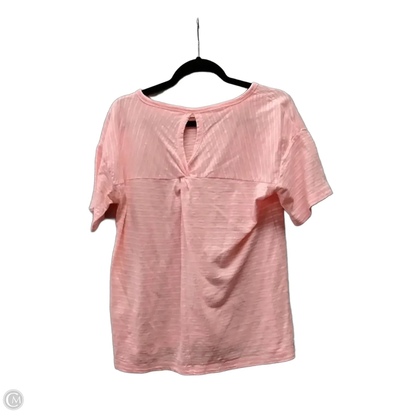 Top Short Sleeve By Talbots In Striped Pattern, Size: Mp