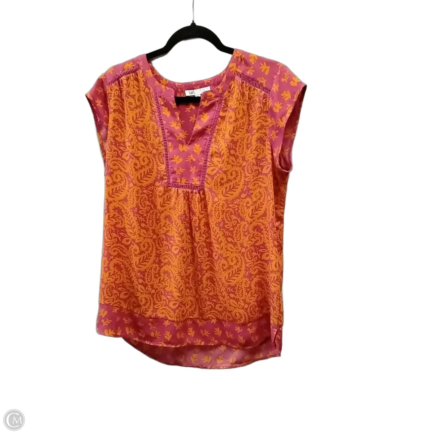 Blouse Sleeveless By Dr2 In Orange & Red, Size: M