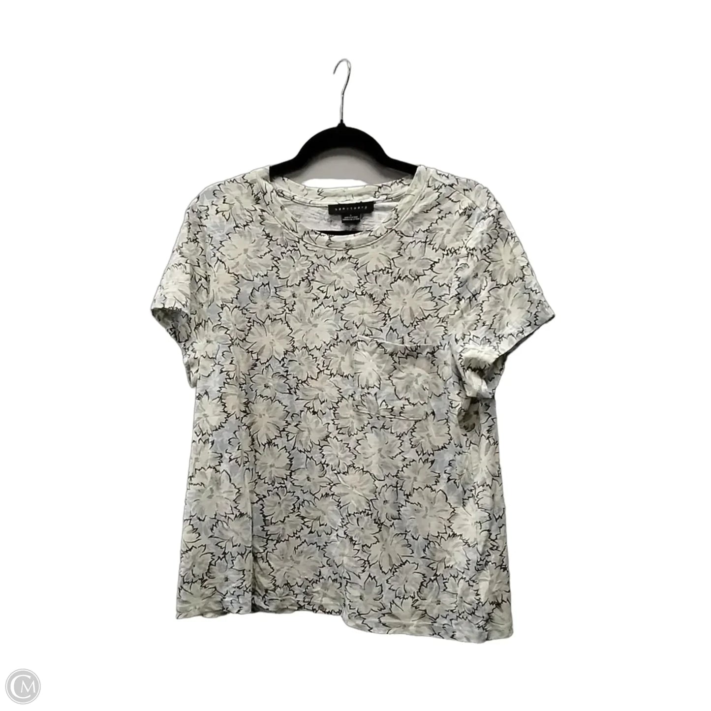 Top Short Sleeve By Sanctuary In Floral Print, Size: L