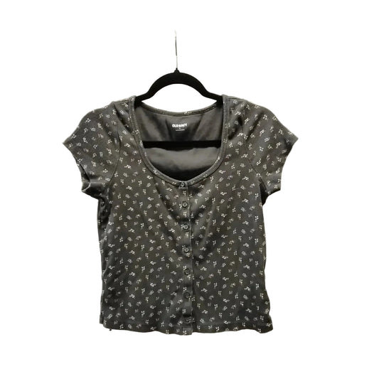 Top Short Sleeve Basic By Old Navy In Floral Print, Size: L