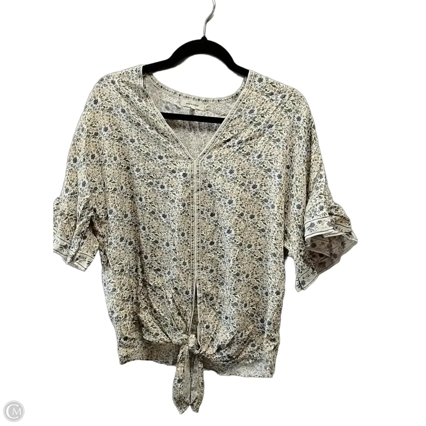 Blouse Long Sleeve By Max Studio In Floral Print, Size: Xs