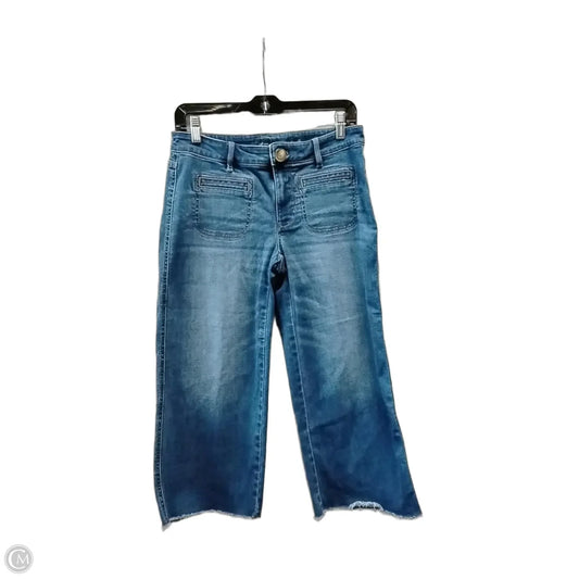 Jeans Wide Leg By J. Jill In Blue Denim, Size: 6