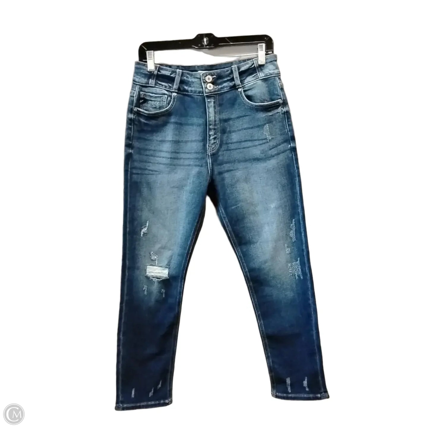Jeans Skinny By Kancan In Blue Denim, Size: 12