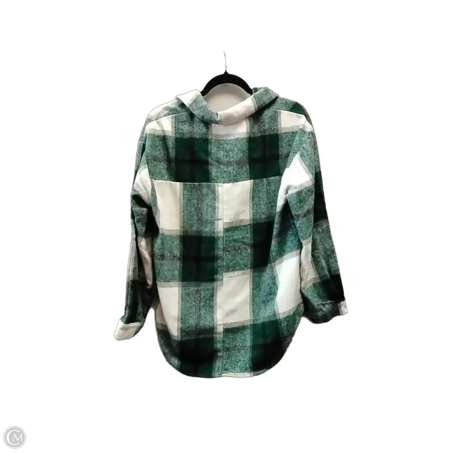 Jacket Shirt By Hyfve In Plaid Pattern, Size: S