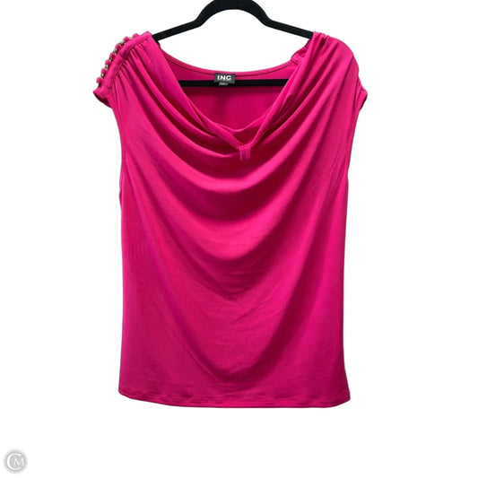 Blouse Sleeveless By International Concepts In Pink, Size: L