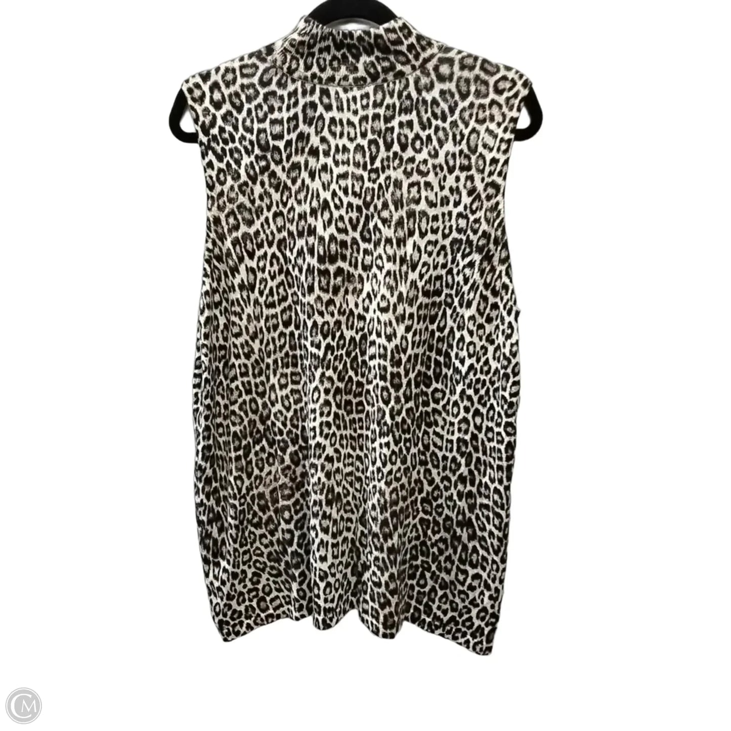 Top Sleeveless By Chicos In Animal Print, Size: Xl