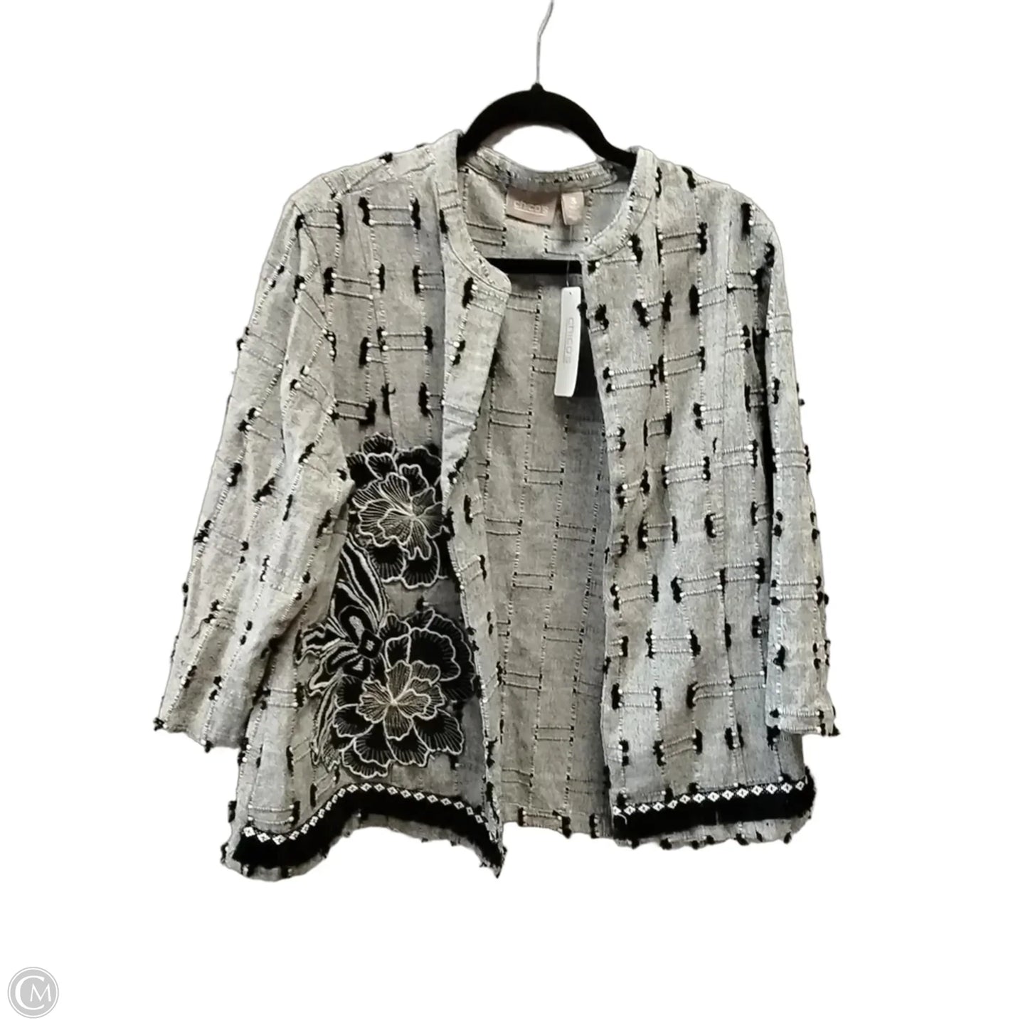 Jacket Other By Chicos In Grey, Size: Xl