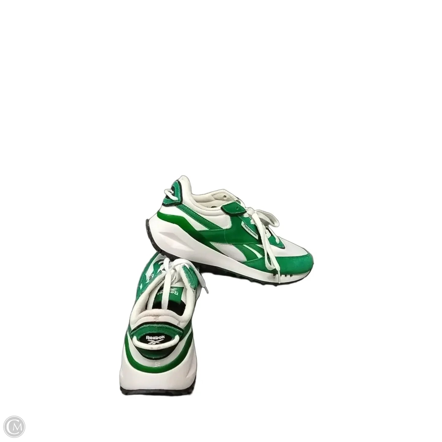 Shoes Athletic By Reebok In Green & White, Size: 9