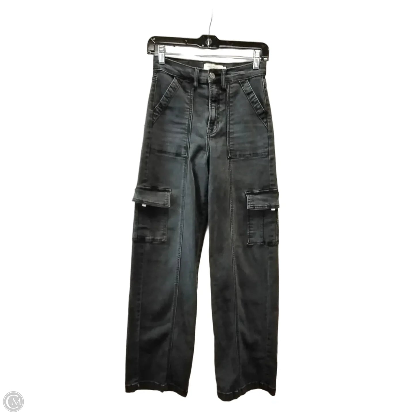 Jeans Wide Leg By Hidden In Black, Size: 2