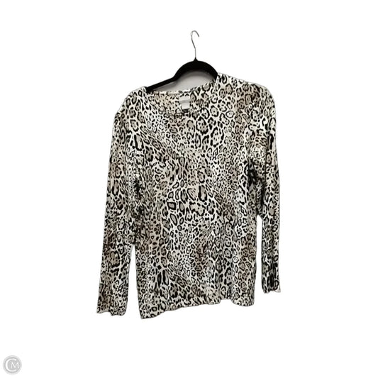 Top Long Sleeve By Chicos In Animal Print, Size: M