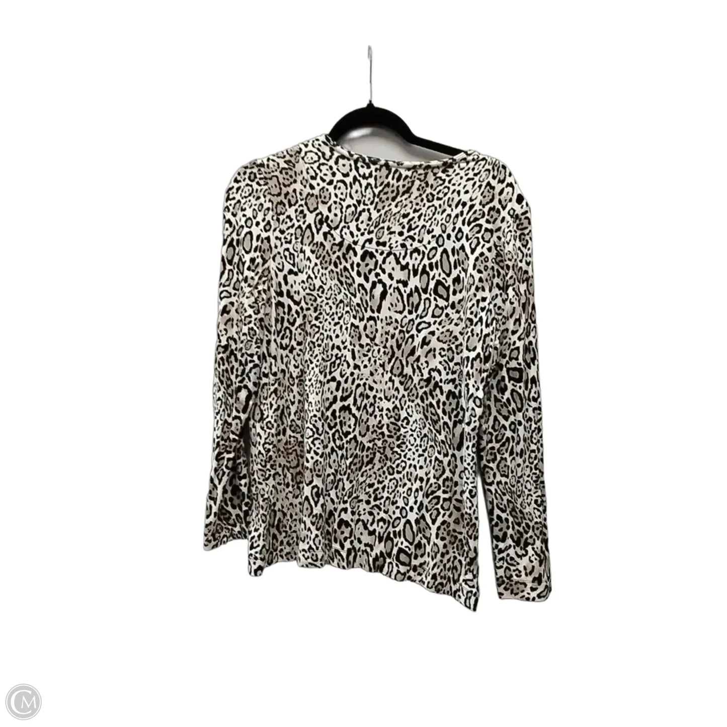 Top Long Sleeve By Chicos In Animal Print, Size: M