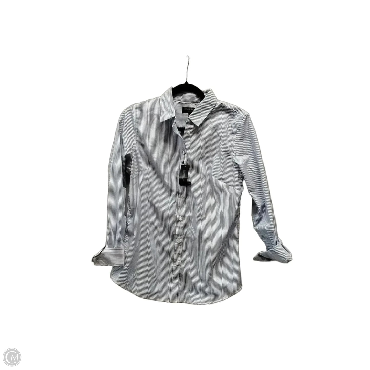 Top Long Sleeve By Banana Republic In Striped Pattern, Size: S