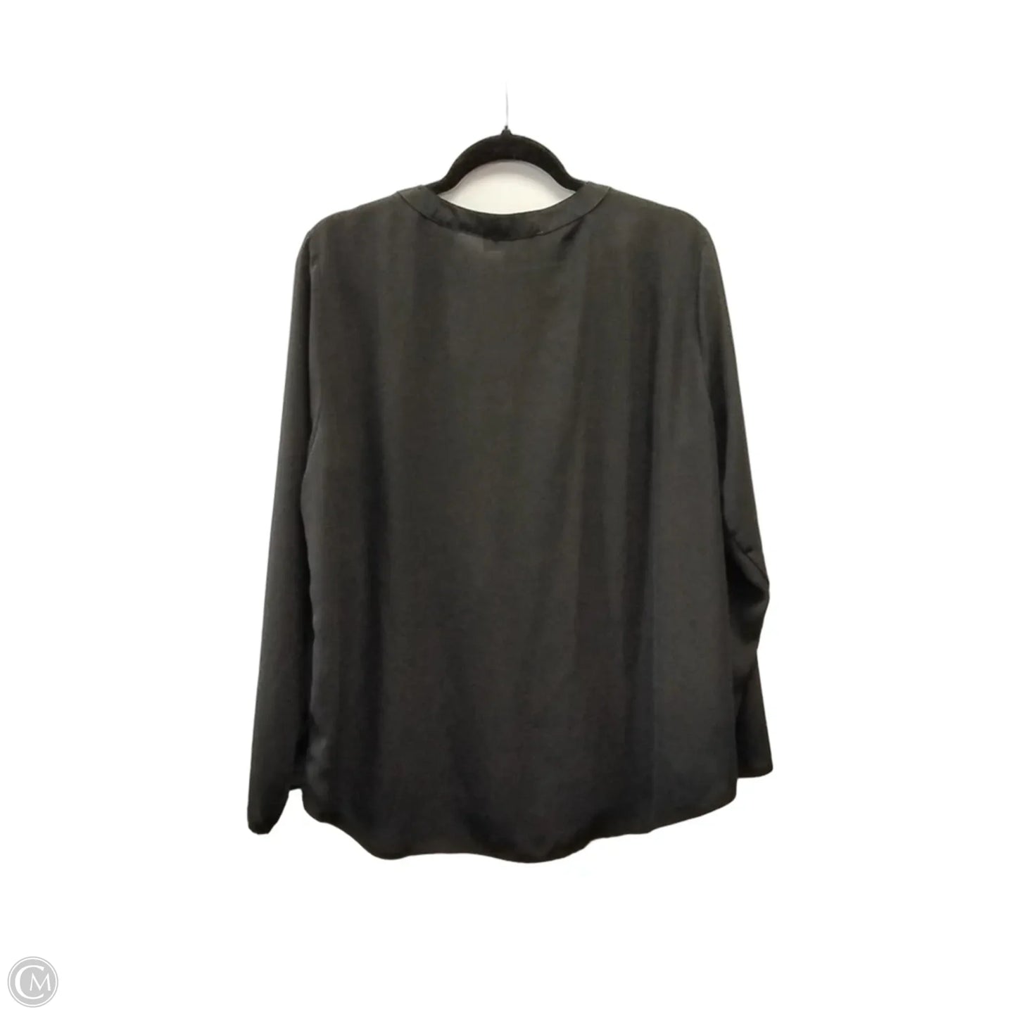Blouse Long Sleeve By Michael By Michael Kors In Black, Size: Xl