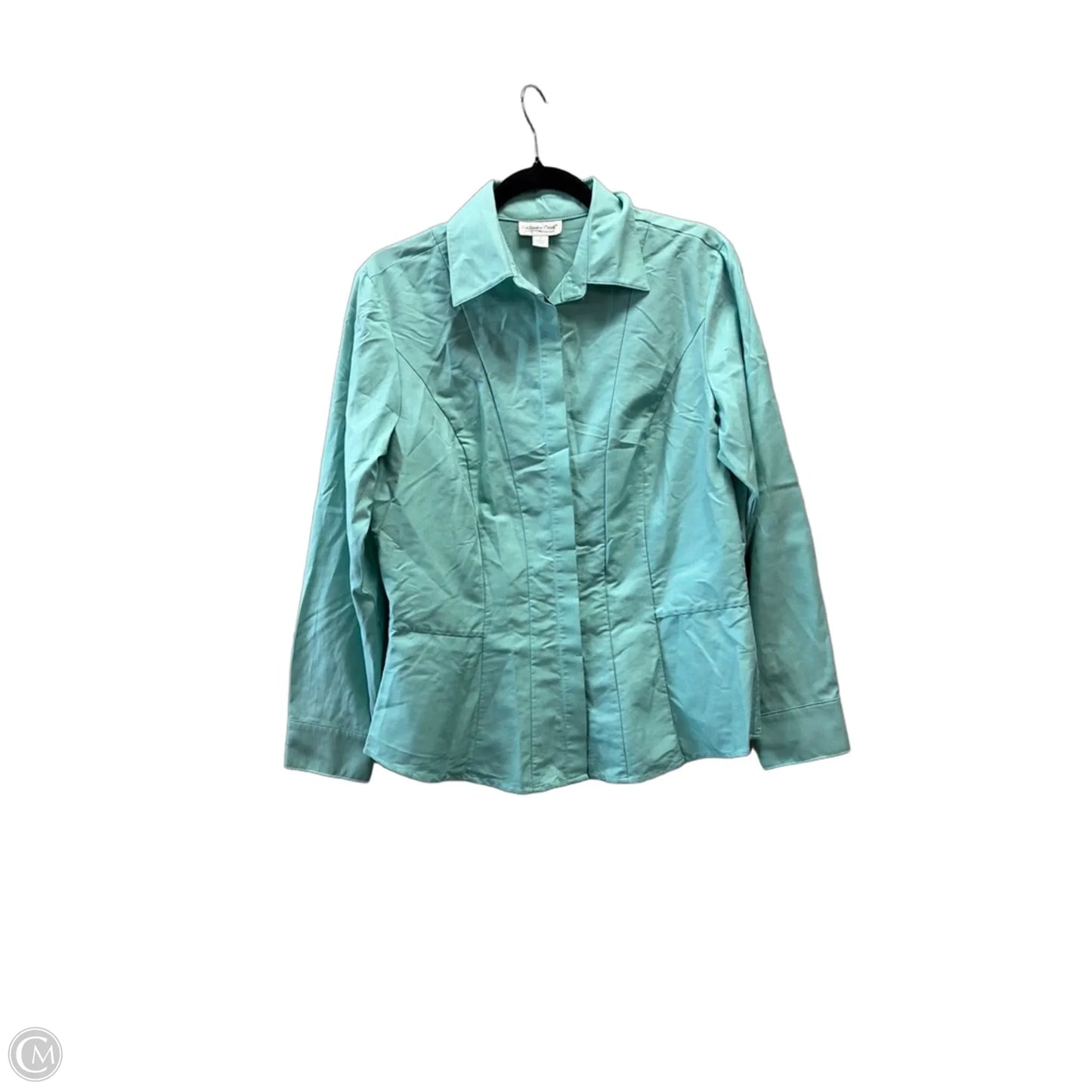 Top Long Sleeve By Coldwater Creek In Teal, Size: S