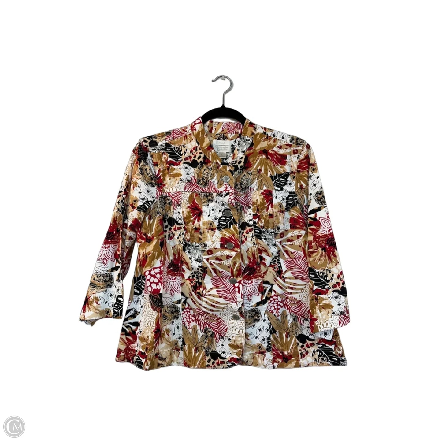 Jacket Other By Christopher And Banks In Floral Print, Size: L