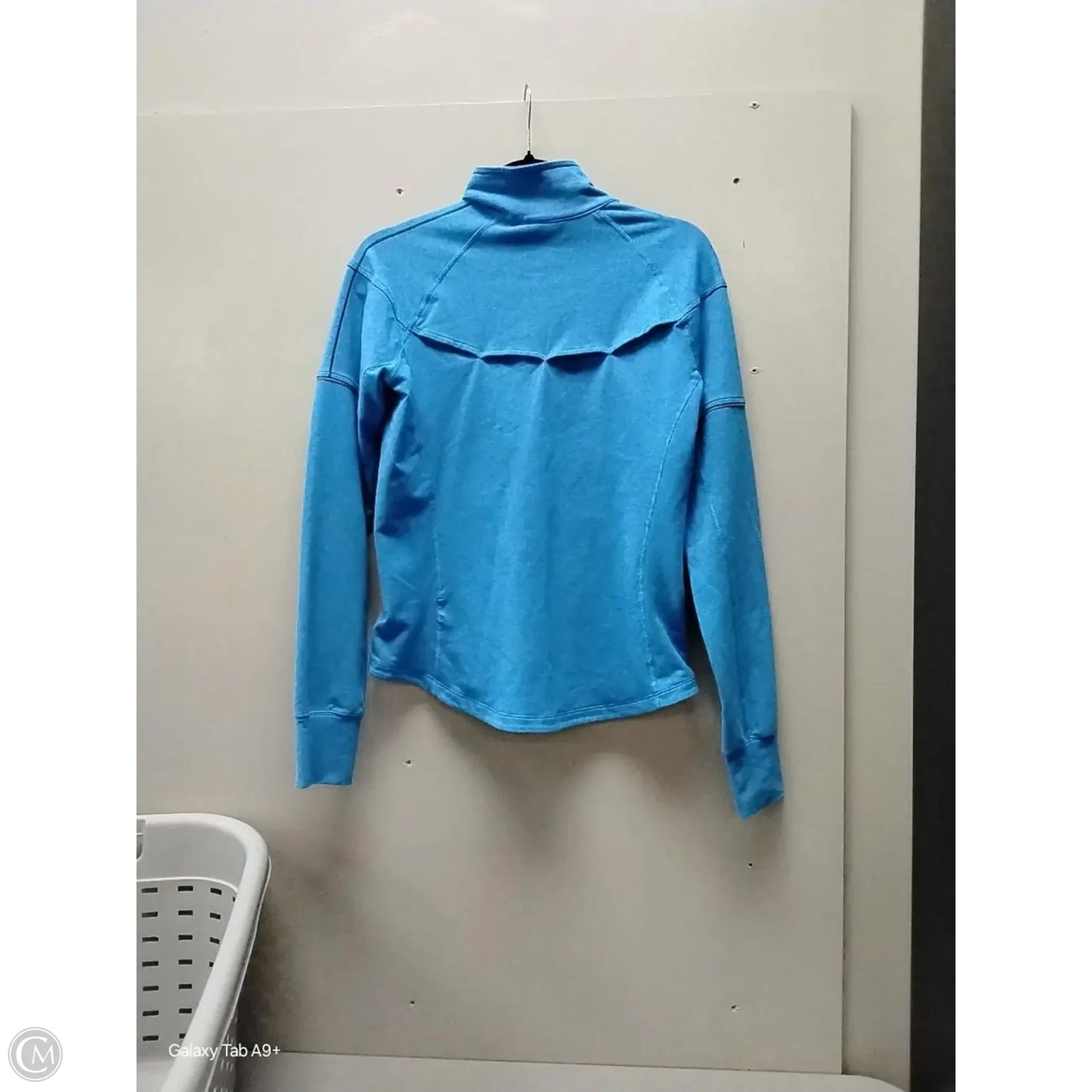 Athletic Jacket By Nike In Blue, Size: M