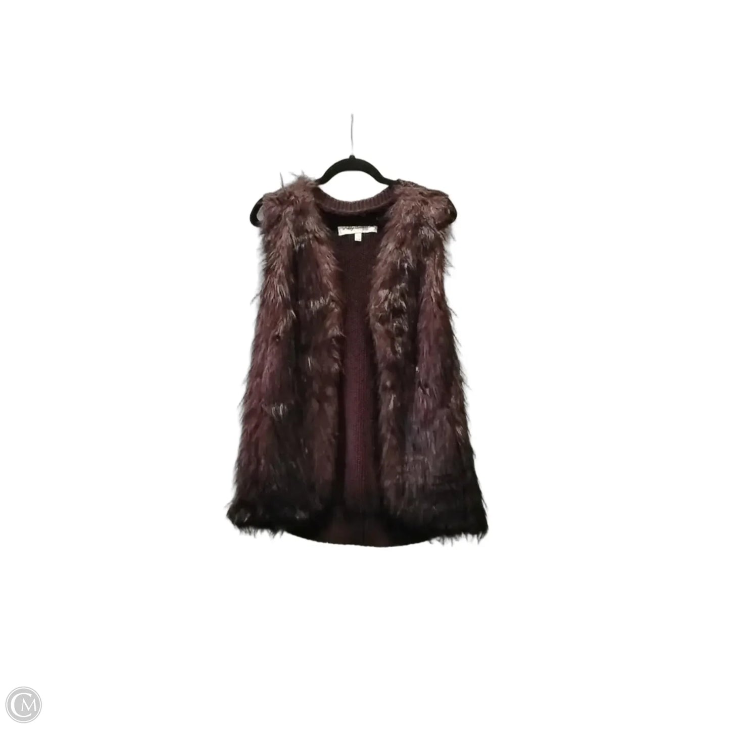 Vest Sweater By Sebby In Brown, Size: Xl