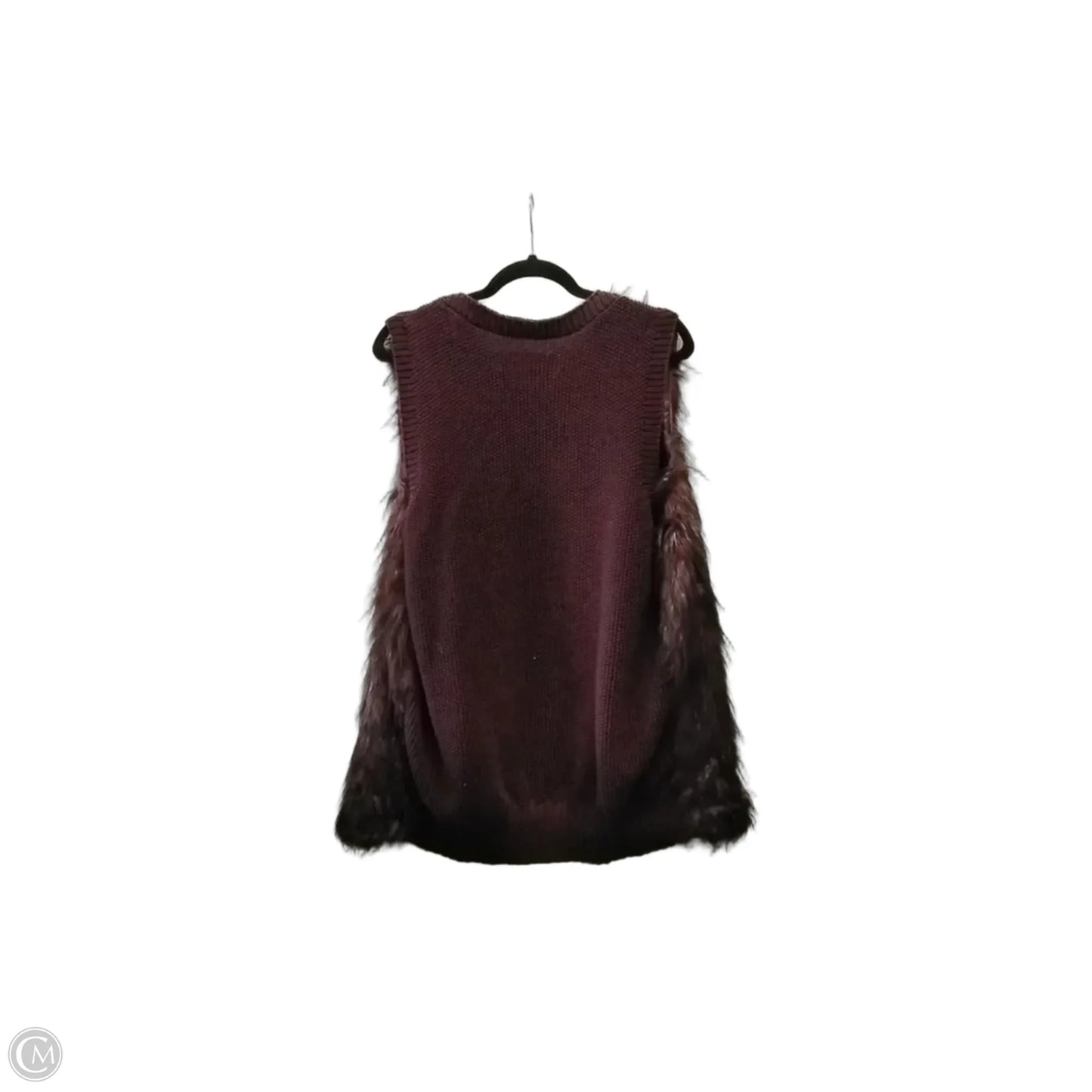 Vest Sweater By Sebby In Brown, Size: Xl