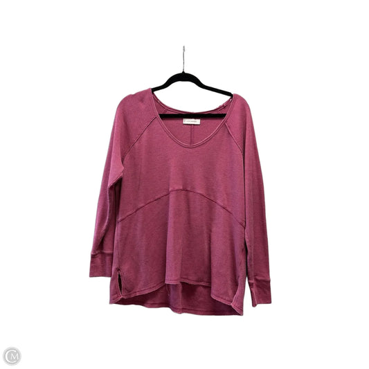 Top Long Sleeve By Lucky Brand In Red, Size: L