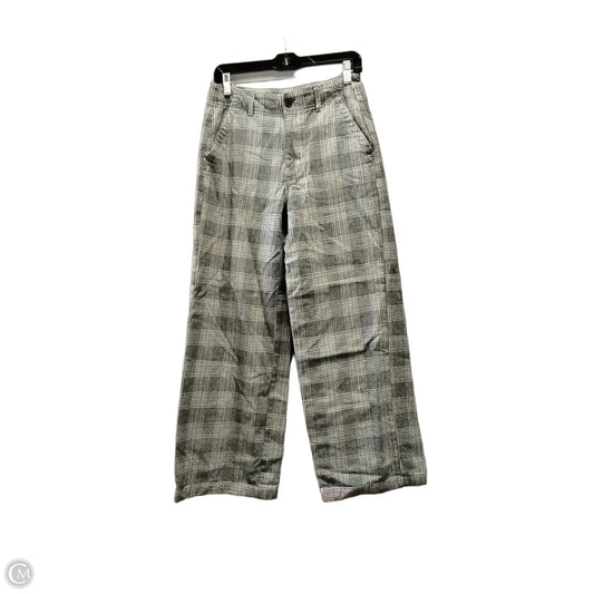Pants Wide Leg By American Eagle In Plaid Pattern, Size: 4