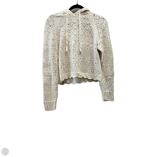 Sweatshirt Hoodie By Jessica Simpson In Beige, Size: Xs